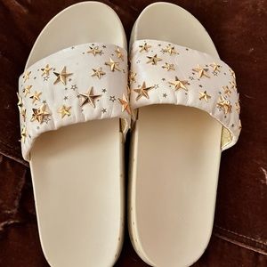 Tory Burch stars and slides